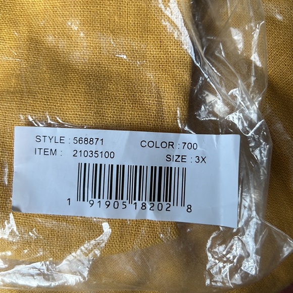 Ava & Viv Yellow Linen Dress - Picture 6 of 7